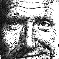 Stippling Portrait of Spencer Tracy